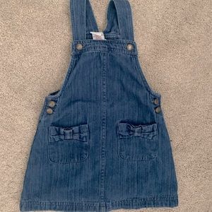 Girls Denim Overall Dress